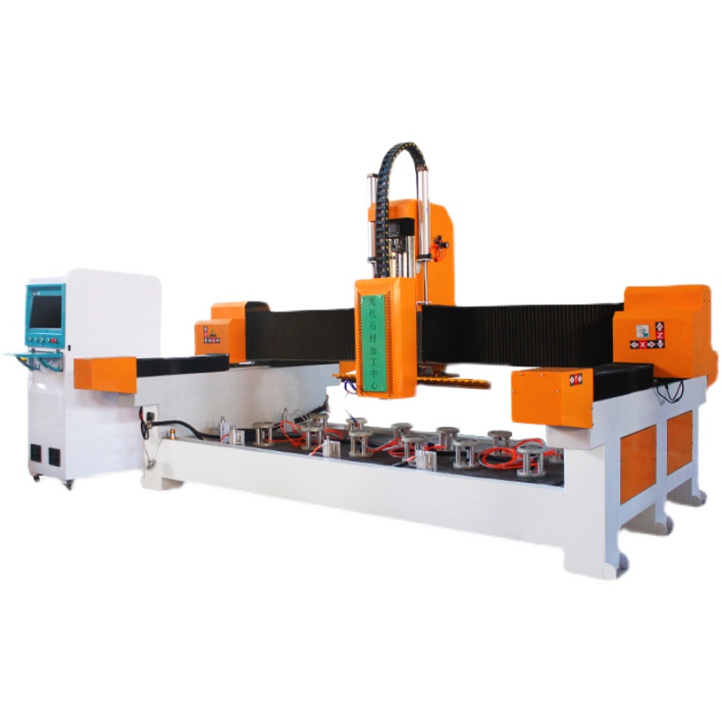 石英石全自動(dòng)1325重型雙頭石材機(jī)石英石巖板加工中心開(kāi)盆打孔磨邊切割機(jī)